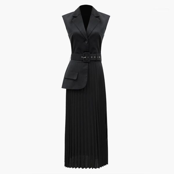 casual dresses deat 2021 spring summer lapel sleeveless lack pleated split joint waist bandage vest dress women fashion tide jw2711, Black;gray
casual dresses deat 2021 spring summer lapel sleeveless lack pleated split joint waist bandage vest dress women fashion tide jw2711, Black;gray