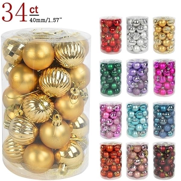 34pcs 4cm tree balls bauble xmas party hanging ball ornaments christmas decorations for home new year gift
34pcs 4cm tree balls bauble xmas party hanging ball ornaments christmas decorations for home new year gift