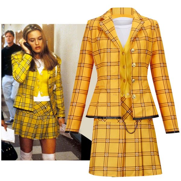 anime costumes anime clueless cosplay costume outfits for women girl yellow plaid suit jacket shirt skirt halloween carnival, Black
anime costumes anime clueless cosplay costume outfits for women girl yellow plaid suit jacket shirt skirt halloween carnival, Black
