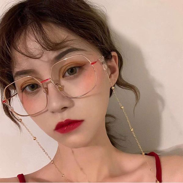 new fashion large frame glasses 2020 frame sunglasses women's metal fashion glasses square anti ultraviolet sunglasses women, White;black
new fashion large frame glasses 2020 frame sunglasses women's metal fashion glasses square anti ultraviolet sunglasses women, White;black
