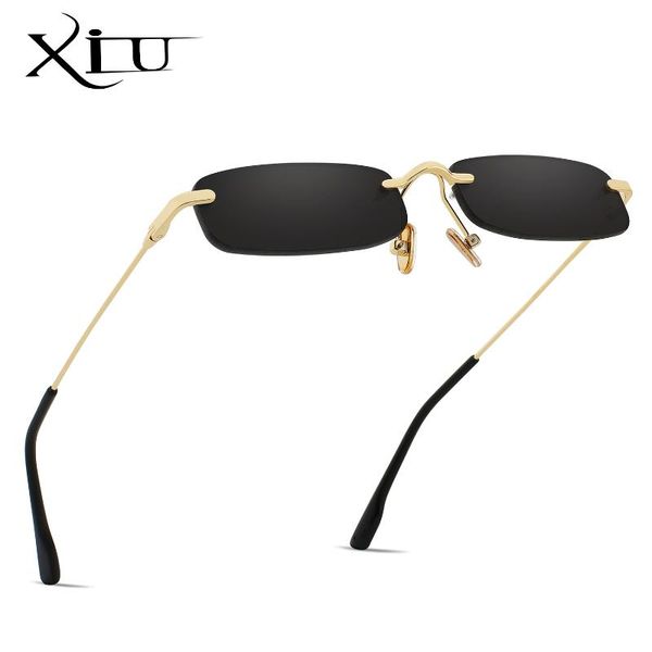 sunglasses xiu rimless frame metal fashion square women brand designer small box vintage sun glasses men uv400, White;black
sunglasses xiu rimless frame metal fashion square women brand designer small box vintage sun glasses men uv400, White;black