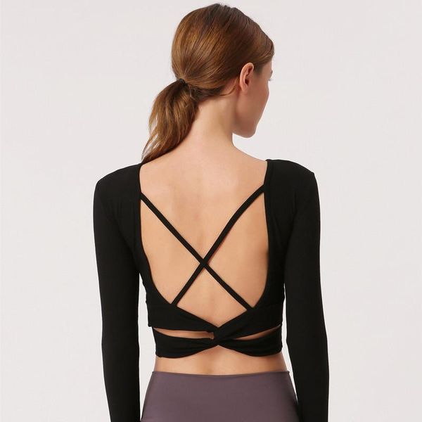 backless спорт top фитнес crop top женщины с длинным рукавом йога рубашка спортивная помёт gym бег paded тренировки tops, White;red
backless спорт top фитнес crop top женщины с длинным рукавом йога рубашка спортивная помёт gym бег paded тренировки tops, White;red