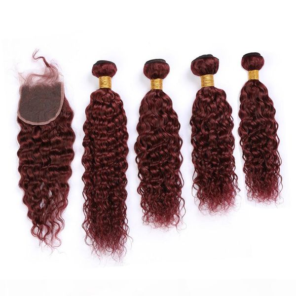 burgundy bundles water wave human hair extensions with closure 99j wine red malaysian wet and wavy virgin hair weaves 4bundles with closure, Black;brown
burgundy bundles water wave human hair extensions with closure 99j wine red malaysian wet and wavy virgin hair weaves 4bundles with closure, Black;brown