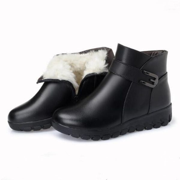 2020 new winter snow boots women black cow leather ankle boots soft warm fur one wool women shoes non-slip fashion shoes1
2020 new winter snow boots women black cow leather ankle boots soft warm fur one wool women shoes non-slip fashion shoes1