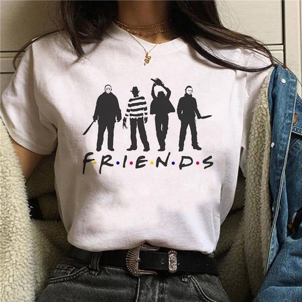 horro men friends print t shirt halloween short sleeve tshirts female round neck 90s print summer women tee 2021, White
horro men friends print t shirt halloween short sleeve tshirts female round neck 90s print summer women tee 2021, White