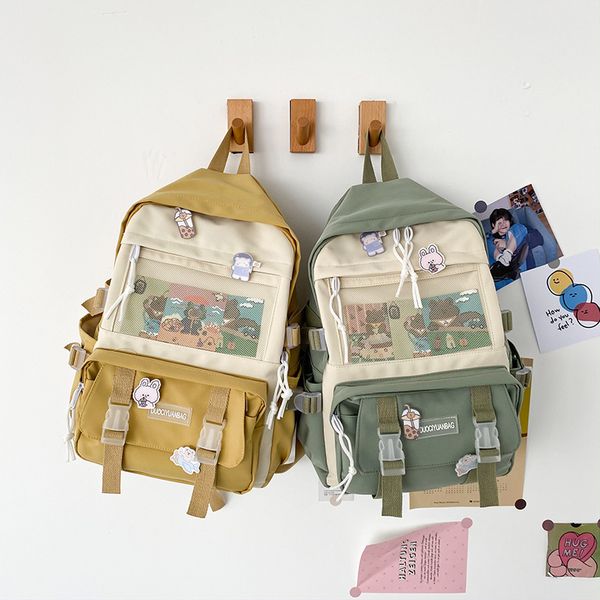 school backpack women 2020 new female cute cartoon transparent students schoolbag shoulder bags fashion canvas backpacks bag c1023 
school backpack women 2020 new female cute cartoon transparent students schoolbag shoulder bags fashion canvas backpacks bag c1023