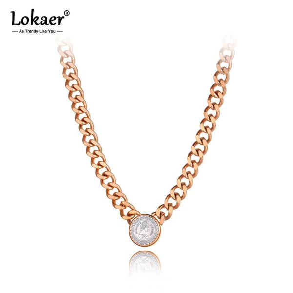lokaer trendy titanium stainless steel queen elizabeth pendant necklaces for women original design thick chain jewelry n20288, Silver
lokaer trendy titanium stainless steel queen elizabeth pendant necklaces for women original design thick chain jewelry n20288, Silver
