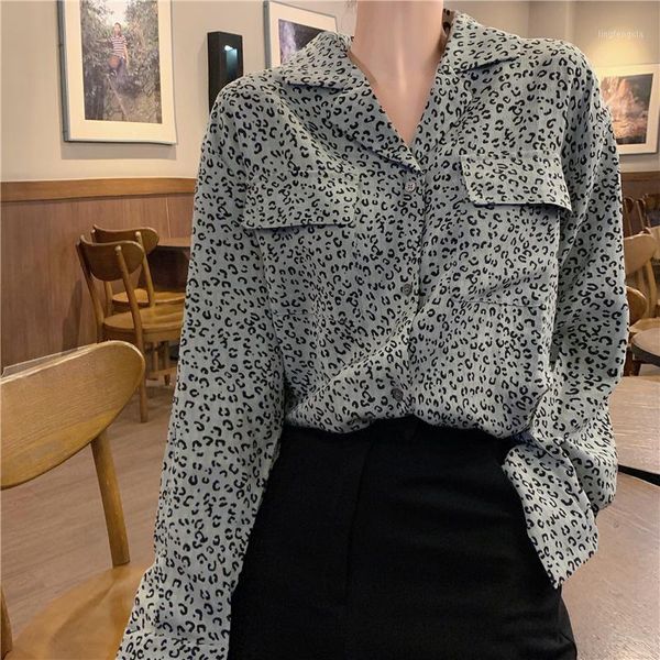 autumn loose design sense leopard print shirt long sleeve lapel jacket fashion all-match slim blouse1, White
autumn loose design sense leopard print shirt long sleeve lapel jacket fashion all-match slim blouse1, White