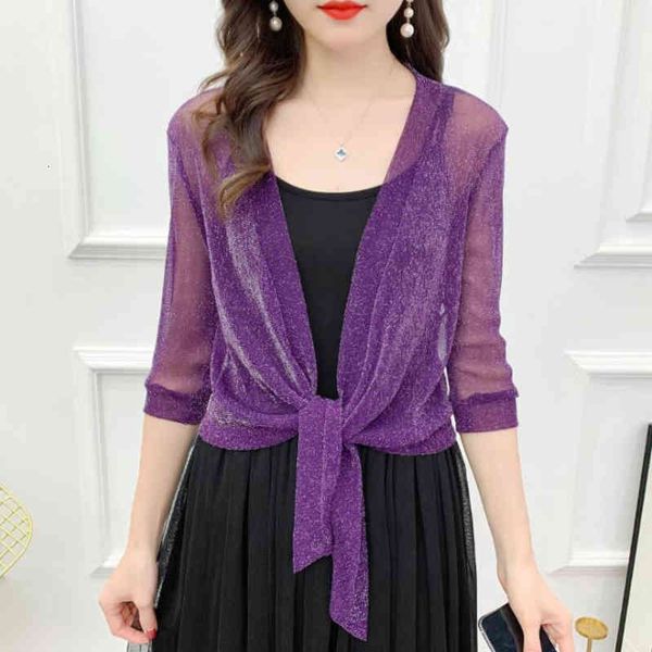 women's jackets short summer chiffon jacket, female jacket with half a transparent sleeve, kimono coat, thin sunscreen 6zb2, Black;brown
women's jackets short summer chiffon jacket, female jacket with half a transparent sleeve, kimono coat, thin sunscreen 6zb2, Black;brown
