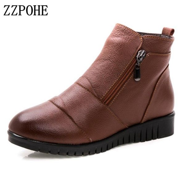 zzpohe winter women shoes woman genuine leather fashion flat warm snow boots female casual wedges ankle boots plus size 35-41, Black
zzpohe winter women shoes woman genuine leather fashion flat warm snow boots female casual wedges ankle boots plus size 35-41, Black