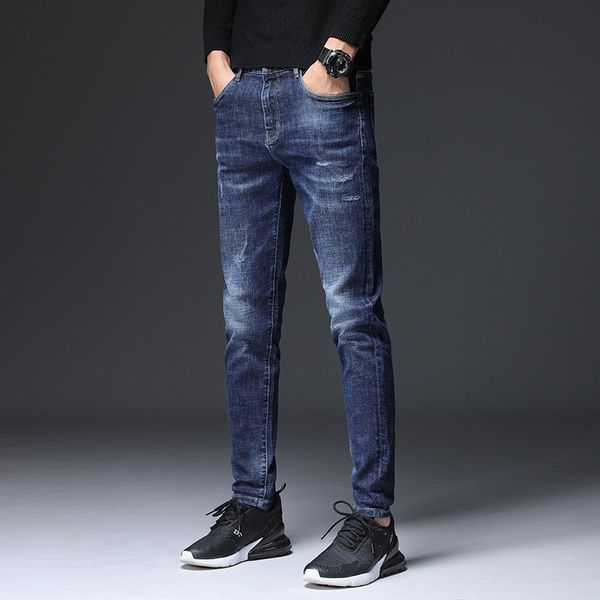 spring autumn cotton stretch jeans straight fit denim trousers men's brand fashion wear and washed jean pants 2021, Blue
spring autumn cotton stretch jeans straight fit denim trousers men's brand fashion wear and washed jean pants 2021, Blue
