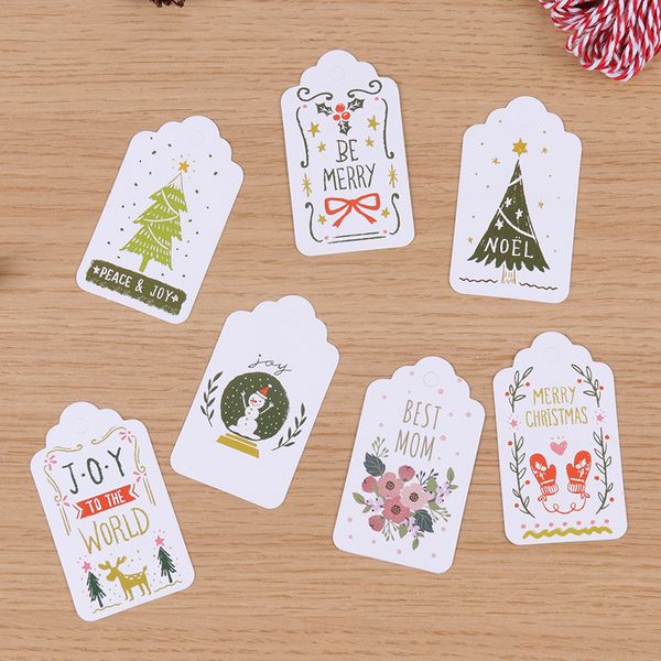2021 tags christmas gift diy 50pcs/pack merry card unique small tag cotton thread string craft label party decor pendant new
2021 tags christmas gift diy 50pcs/pack merry card unique small tag cotton thread string craft label party decor pendant new