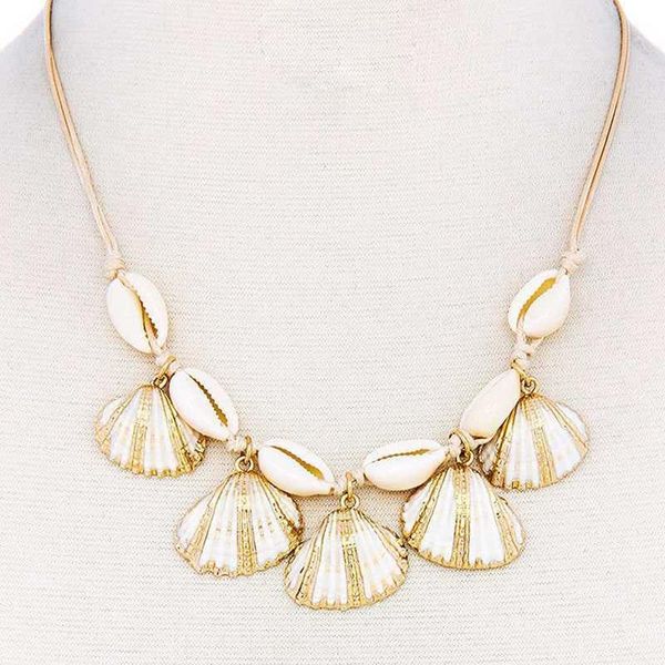 chokers summer beach scallop fan conch bohemian boho sea shell cowries adjustable cord necklace women, Golden;silver
chokers summer beach scallop fan conch bohemian boho sea shell cowries adjustable cord necklace women, Golden;silver