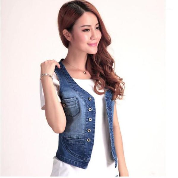 new fashion denim vest women sleeveness jeans vest casual slim summer jacket waistcoats v-neck1, Black;white
new fashion denim vest women sleeveness jeans vest casual slim summer jacket waistcoats v-neck1, Black;white