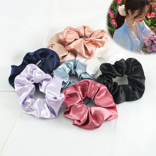 glossy satin hair bands tie simple solid color rubber band elegant fashion hair accessoriesheadwear for women girl, Slivery;white
glossy satin hair bands tie simple solid color rubber band elegant fashion hair accessoriesheadwear for women girl, Slivery;white