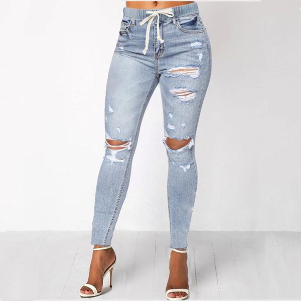 1x pants elastic waist lace up jeans for women good quality jeans wholesale wholesale custom suppliers, Blue
1x pants elastic waist lace up jeans for women good quality jeans wholesale wholesale custom suppliers, Blue
