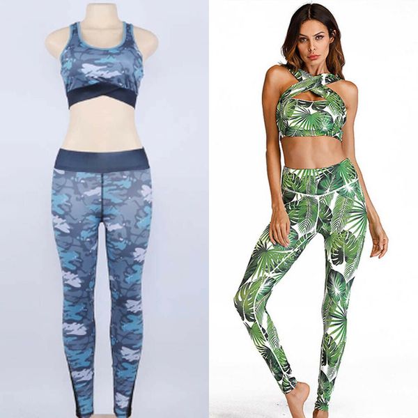 women yoga sets sport gym vest bra sports jog legging pants outfit wear set 2 pcs floral print yoga clothes set c0123, Gray
women yoga sets sport gym vest bra sports jog legging pants outfit wear set 2 pcs floral print yoga clothes set c0123, Gray