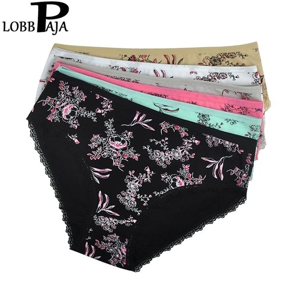 lobbpaja 6 pcs/lot women underwear cotton mid waist floral print lace ladies panties briefs lingerie plus size for women a5 201112, Black;pink
lobbpaja 6 pcs/lot women underwear cotton mid waist floral print lace ladies panties briefs lingerie plus size for women a5 201112, Black;pink