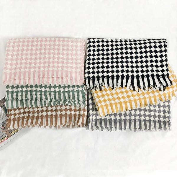 scarves women fashionable winter long rhombus weave wrap shawl warm thick plaid tartan blanket cashmere scarf with short tassel, Blue;gray
scarves women fashionable winter long rhombus weave wrap shawl warm thick plaid tartan blanket cashmere scarf with short tassel, Blue;gray