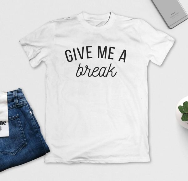 give me a break letters print women tshirt cotton casual funny t shirt for lady girl tee hipster drop ship y-121, White
give me a break letters print women tshirt cotton casual funny t shirt for lady girl tee hipster drop ship y-121, White