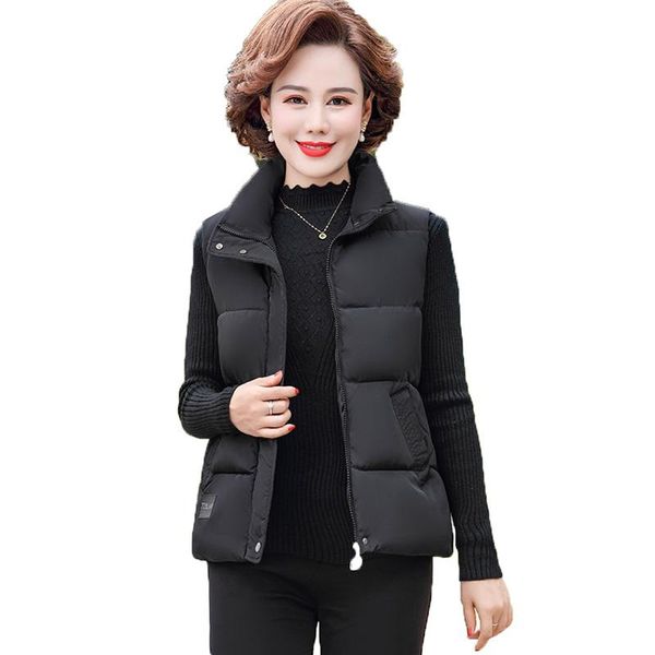 women's vests middle-aged and elderly vest autumn winter down cotton waistcoat sleeveless keep warm jacket outwear plus size 5xl w96, Black;white
women's vests middle-aged and elderly vest autumn winter down cotton waistcoat sleeveless keep warm jacket outwear plus size 5xl w96, Black;white