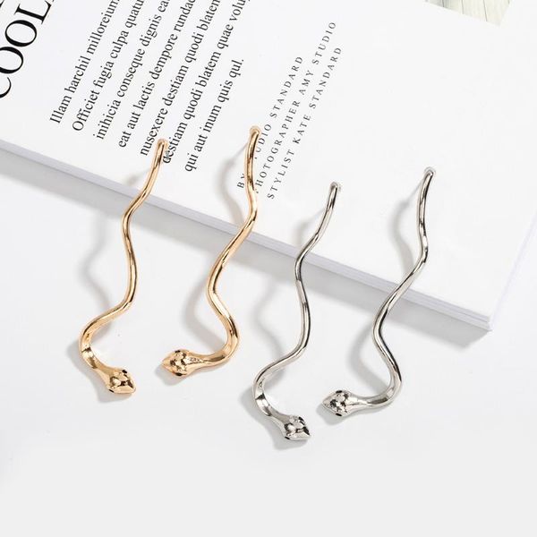 stud 1pair rock punk vintage snake earrings for women jewelry european personality animal ear handmade studs earings e373, Golden;silver
stud 1pair rock punk vintage snake earrings for women jewelry european personality animal ear handmade studs earings e373, Golden;silver