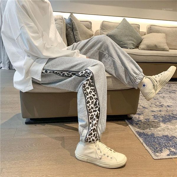 2021 spring and autumn new youth popular men's loose leopard pattern stitching printed sports pants fashion casual pants1, Black
2021 spring and autumn new youth popular men's loose leopard pattern stitching printed sports pants fashion casual pants1, Black
