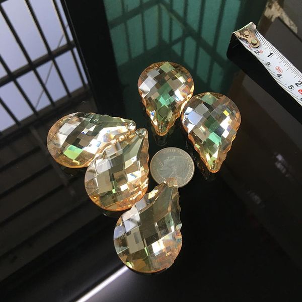 5pc champagne 50mm suncatcher pendant water drop faceted leaf crystal glass art chandelier craft prism hanging ornament fengshui h bbykbp
5pc champagne 50mm suncatcher pendant water drop faceted leaf crystal glass art chandelier craft prism hanging ornament fengshui h bbykbp