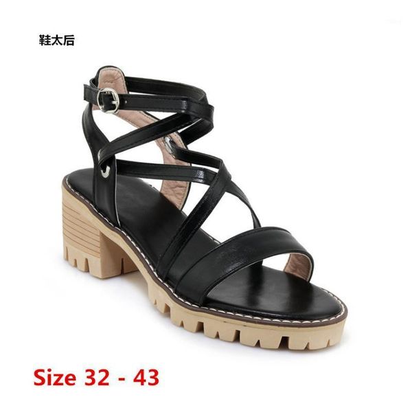 sandals casual gladiator women square high heels heel shoes women's waterproof small big size 32 - 431, Black
sandals casual gladiator women square high heels heel shoes women's waterproof small big size 32 - 431, Black