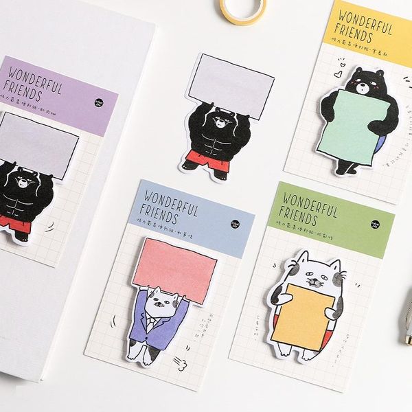 4 шт супер животных memo pad sticky note post paper planner sticker book канцелярские школьные принадлежности fm120 bbyoba garden2010
4 шт супер животных memo pad sticky note post paper planner sticker book канцелярские школьные принадлежности fm120 bbyoba garden2010