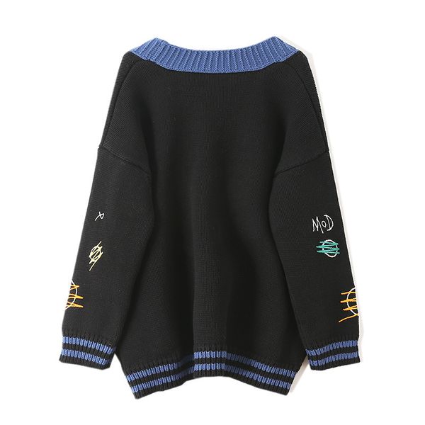 feminine cartoon embroidery female mesh designer cardigans outerwear loose retro button jumpers eprw, White;black
feminine cartoon embroidery female mesh designer cardigans outerwear loose retro button jumpers eprw, White;black