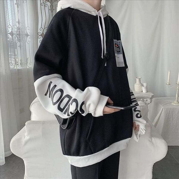 streetwear harajuku men turtleneck hoodies 2021 mens color bock streetwear sweatshirts male korean fashion hip hop loose hoodies, Black
streetwear harajuku men turtleneck hoodies 2021 mens color bock streetwear sweatshirts male korean fashion hip hop loose hoodies, Black