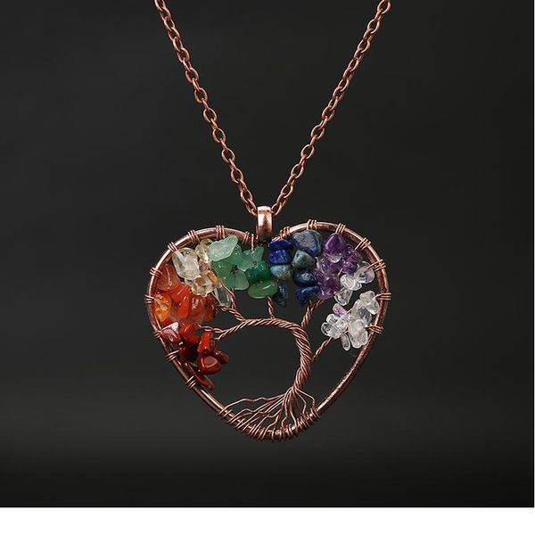 natural stone 7 chakra reiki healing tree of life pendant necklace heart pendants amulet healing crystal women jewe jlljon, Black
natural stone 7 chakra reiki healing tree of life pendant necklace heart pendants amulet healing crystal women jewe jlljon, Black