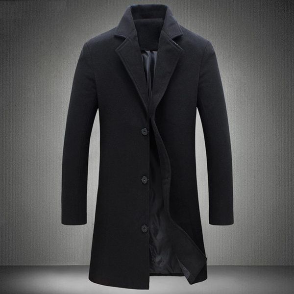 men winter black grey coat lapel collar wool & blend single-breasted pockets plus size trench coat manteau homme, Tan;black
men winter black grey coat lapel collar wool & blend single-breasted pockets plus size trench coat manteau homme, Tan;black