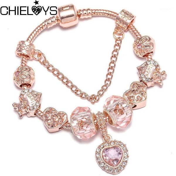charm bracelets chieloys christmas gift rose gold charms beads fit original brand bracelet & bangle with crystal heart for women1, Golden;silver
charm bracelets chieloys christmas gift rose gold charms beads fit original brand bracelet & bangle with crystal heart for women1, Golden;silver