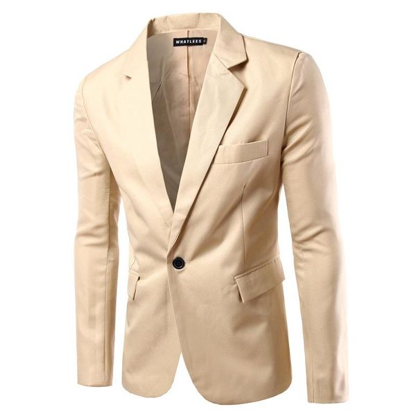 men's one button solid color suit jackets new fashion business casual dress slim suits & blazer formal suits 8 colors, White;black
men's one button solid color suit jackets new fashion business casual dress slim suits & blazer formal suits 8 colors, White;black