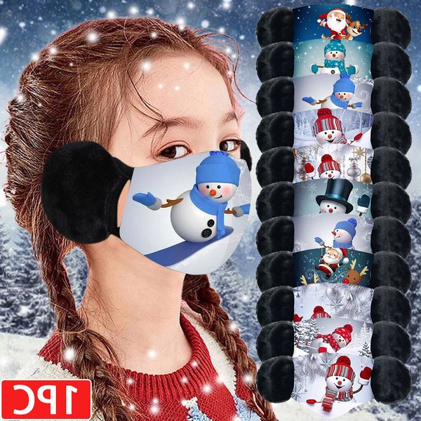 1pc children christmas snowman printed winter new #40 warm plush face reusable breathable mask mascherine
1pc children christmas snowman printed winter new #40 warm plush face reusable breathable mask mascherine