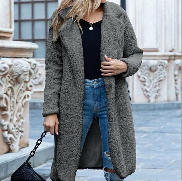2020 new autumn and winter faux women's warm ladies fur coat, Black
2020 new autumn and winter faux women's warm ladies fur coat, Black