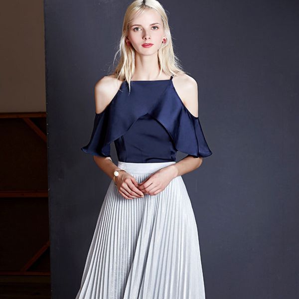 new mode chiffon plied female shirt with no handles short sleeve elegant plus size t shirts mujer office lady clothes p1wt, White
new mode chiffon plied female shirt with no handles short sleeve elegant plus size t shirts mujer office lady clothes p1wt, White
