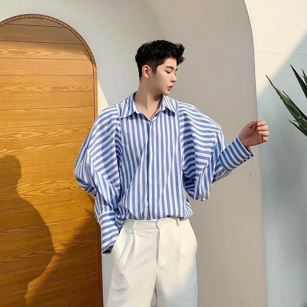 men retro fashion puff sleeve casual stripe shirt male streetwear vintage punk gothic loose dress shirts stage clothing1, White;black
men retro fashion puff sleeve casual stripe shirt male streetwear vintage punk gothic loose dress shirts stage clothing1, White;black