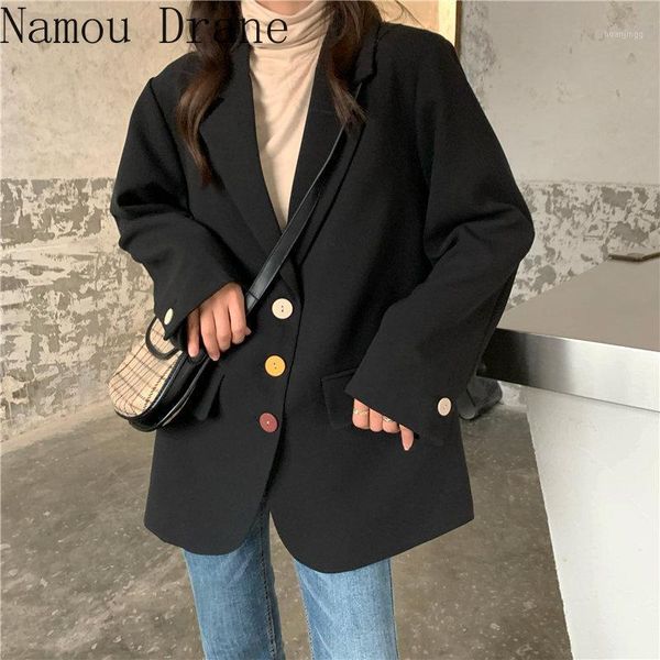 stylish women slim all match chic 2020 loose solid spring coats gentle new casual vintage high street blazers1, White;black
stylish women slim all match chic 2020 loose solid spring coats gentle new casual vintage high street blazers1, White;black