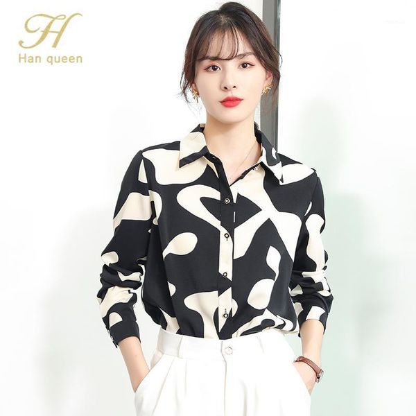 h han queen print blouse plus size office women casual loose turn down collar long sleeve chiffon blusas autumn blouses1, White
h han queen print blouse plus size office women casual loose turn down collar long sleeve chiffon blusas autumn blouses1, White