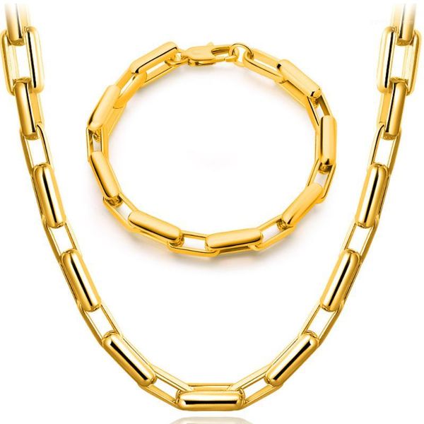 chains european and american long gold-plated necklace thick gold bracelet mens fashion jewelry 50cm 20cm1, Silver
chains european and american long gold-plated necklace thick gold bracelet mens fashion jewelry 50cm 20cm1, Silver