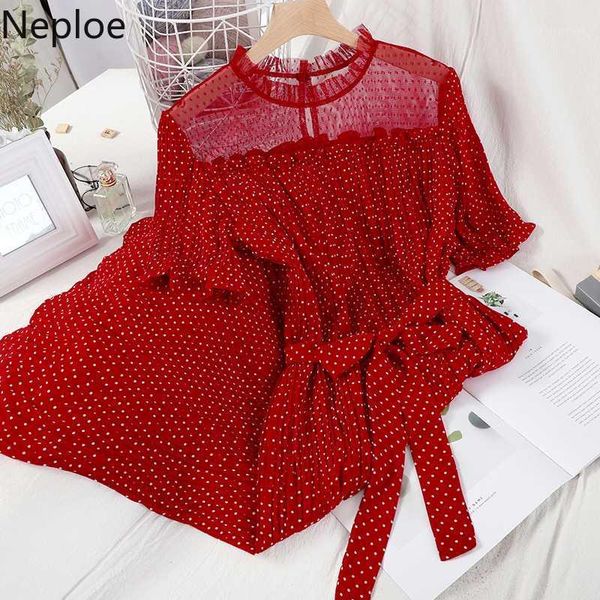 casual dresses neploe dot chiffon women dress mesh patchwork o-neck short sleeve vestidos femme sweet sashe slim waist midi 4a8411, Black;gray
casual dresses neploe dot chiffon women dress mesh patchwork o-neck short sleeve vestidos femme sweet sashe slim waist midi 4a8411, Black;gray