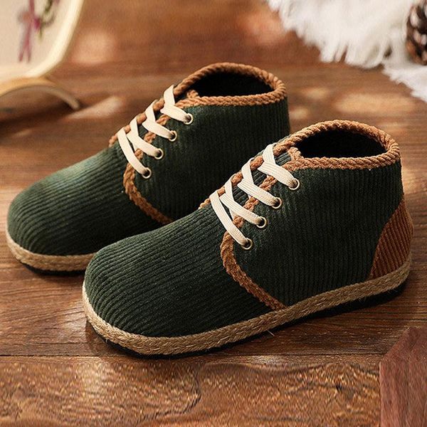 2020 new female snow boots non-slip student plus warm corduroy round shoes flat lace up women's boots size 35-40, Black
2020 new female snow boots non-slip student plus warm corduroy round shoes flat lace up women's boots size 35-40, Black