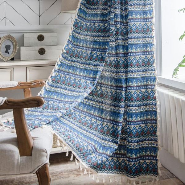 curtain & drapes geometric finished printing blue bohemian cotto- linen semi-shading bay blackout window bedroom living room1
curtain & drapes geometric finished printing blue bohemian cotto- linen semi-shading bay blackout window bedroom living room1