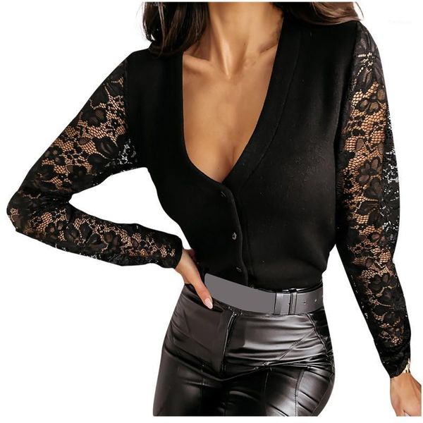 lace black white shirt women's long sleeve shirt women fashion hollow long sleeve v-neck lace button base t-shirt1
lace black white shirt women's long sleeve shirt women fashion hollow long sleeve v-neck lace button base t-shirt1