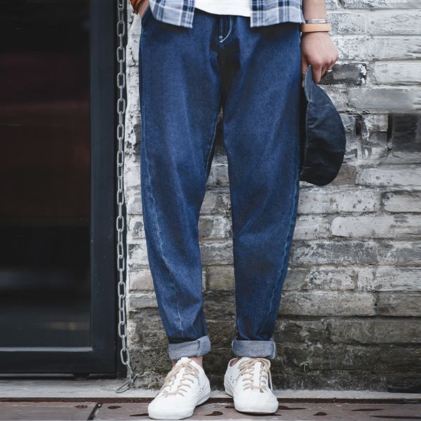 maden men's loose tapered washed blue jeans casual fashion street middle waist big back pocket jeans men q0105, Black;white
maden men's loose tapered washed blue jeans casual fashion street middle waist big back pocket jeans men q0105, Black;white