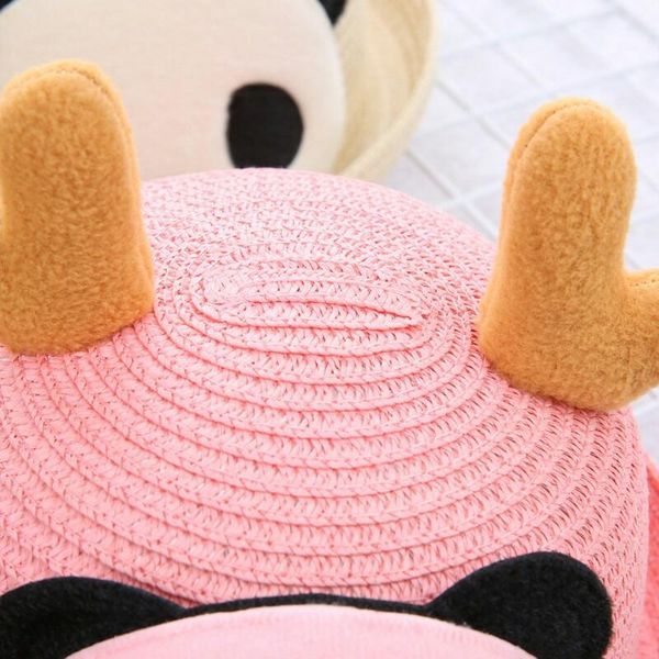 2020 children cartoon summer straw hat cute panda antlers decoration sun hats for kids girls boys beach cap panama hat bone wmtebr xhlove, Black;white
2020 children cartoon summer straw hat cute panda antlers decoration sun hats for kids girls boys beach cap panama hat bone wmtebr xhlove, Black;white