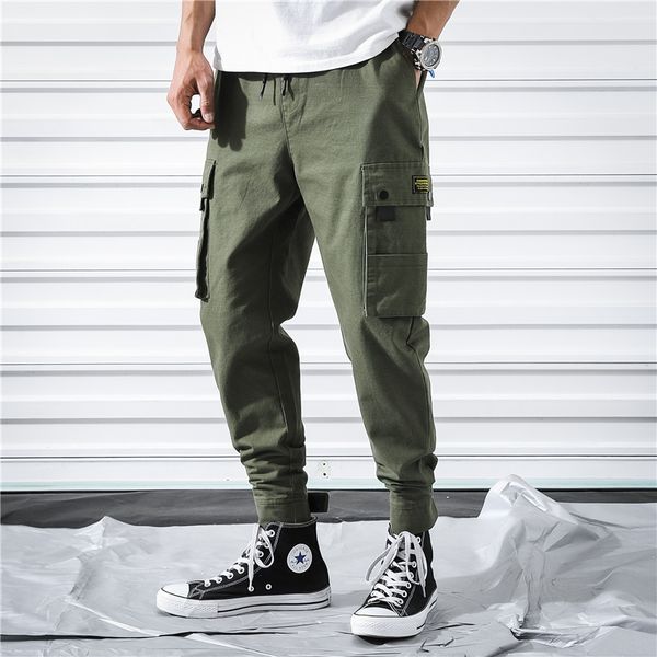 military splice men cargo pants multi-pocket joggers tactical trousers mens hip hop streetwear sweaptpants s-6xl lbz121, Black
military splice men cargo pants multi-pocket joggers tactical trousers mens hip hop streetwear sweaptpants s-6xl lbz121, Black
